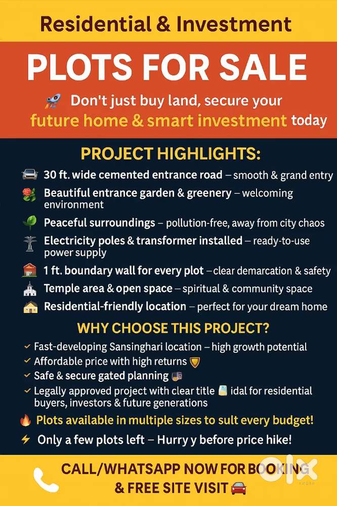 Plots for sale