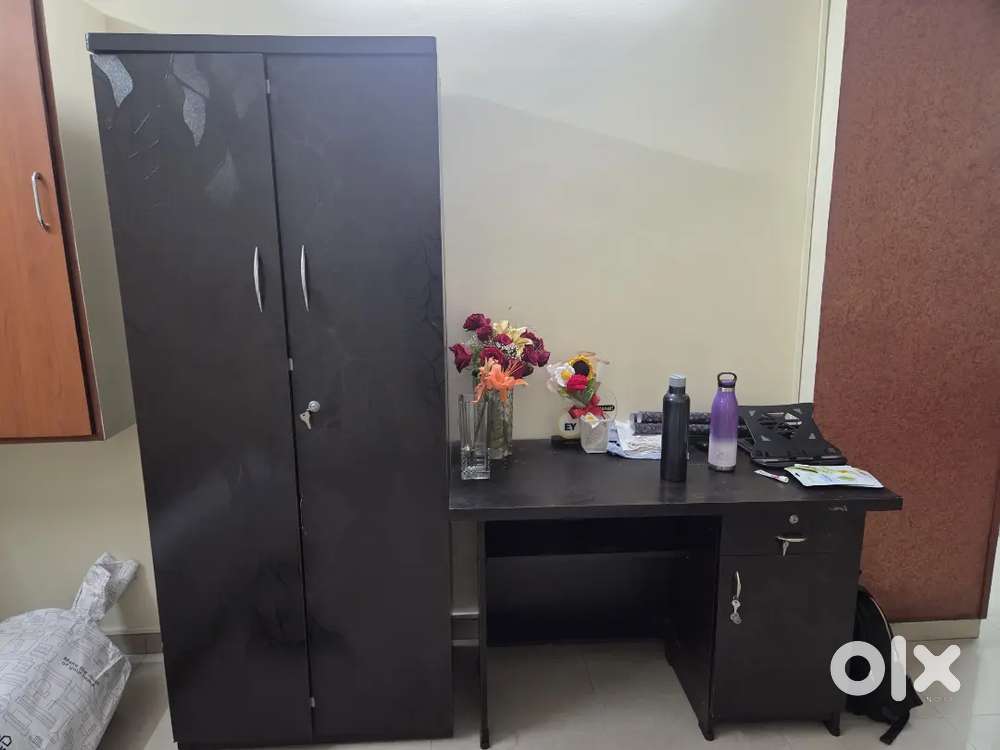 Wardrobe and office table