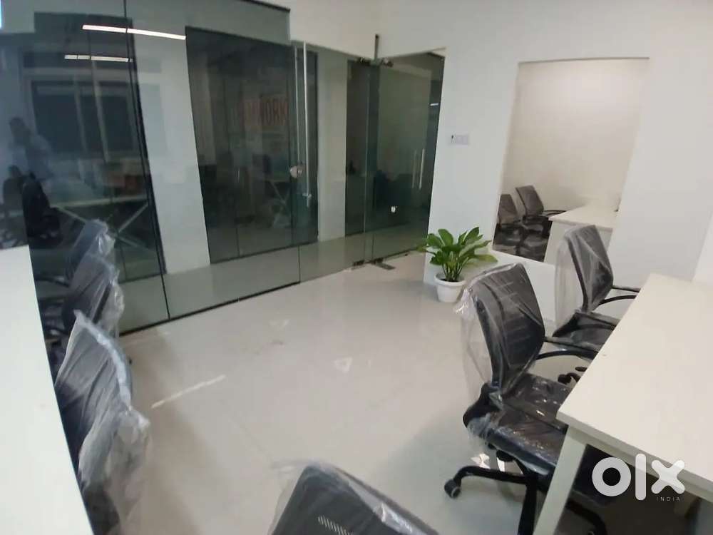 1Director Cabin+6Workstations.Fully Furnished Office Space For Rent.