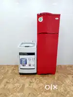#id Godrej red color Double door&Samsung AG+top load washing machine