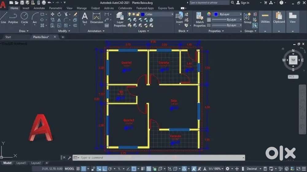 House planning AutoCAD plans starts at 2 rs/sft architectural drawings