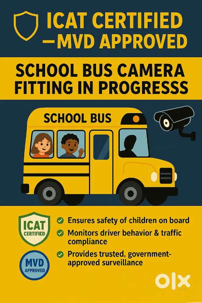 Camera fitting School buses i cat approved
