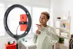 Social media video anchor for male