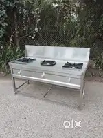 Stainless steel 3-Burnal stove(CHINESE & INDIAN)