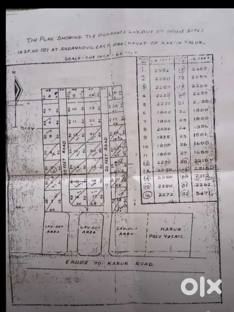 Plot for Sale Near Karur Polytechnic