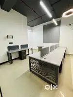 Luxury 2cabin 12 workstation common reception office space for rent