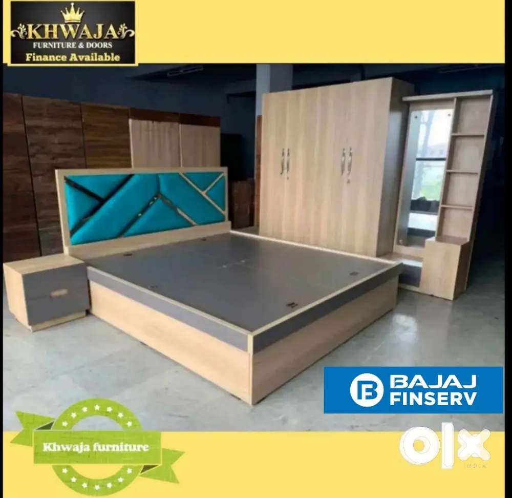 Khwaja furniture. Brand new bedroom set. Bajaj finance available.