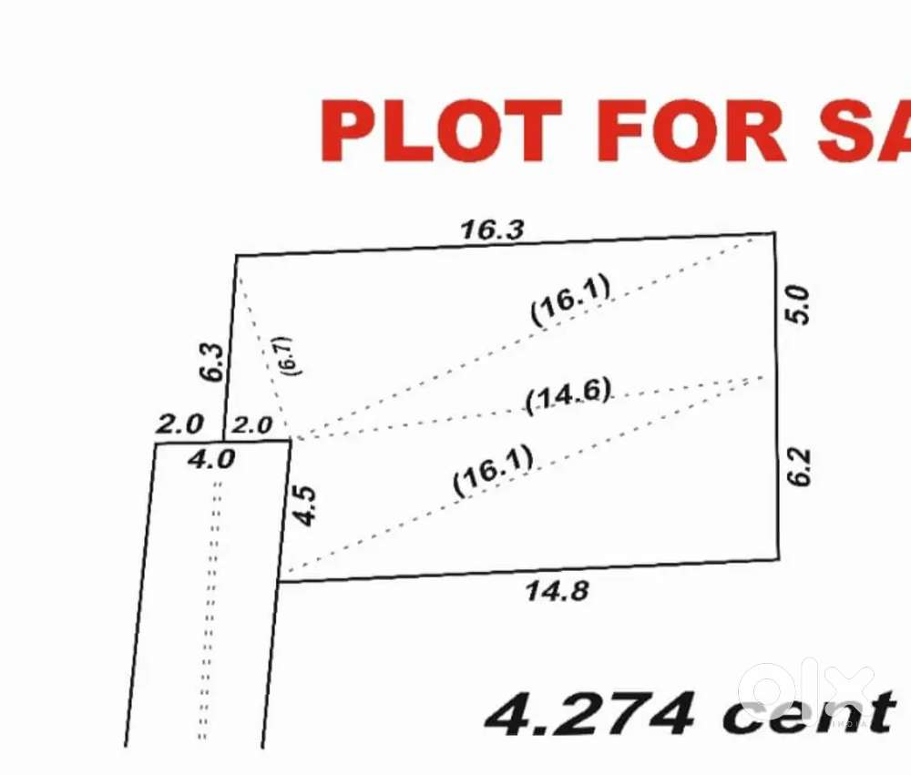 Seaport airport road 3rd plot 4.250 cent land sale