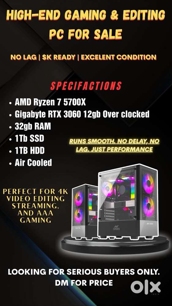 Gaming And editing Pc For Sale