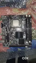 Computer Motherboard  with processor and ram