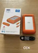 LaCie Rugged 4TB External Hard Drive USB TypeC 3.0 Speed upto 150mbps