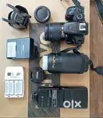 Nikon D3500 Kit (18-55mm + 70-300mm) + Godox Flash – Excellent Conditi