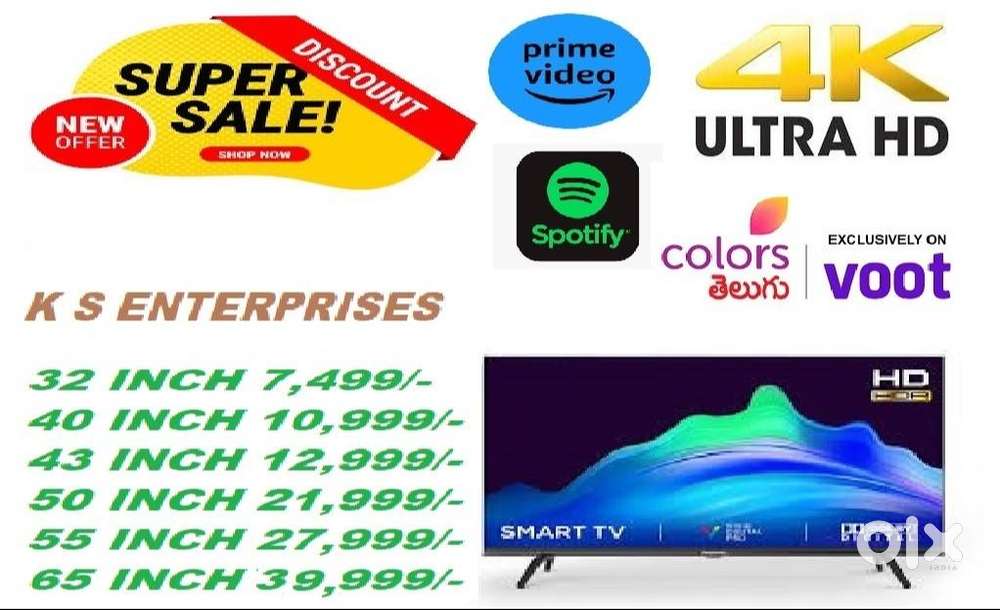 43 INCH SMART LED TV @ 12,999 /-