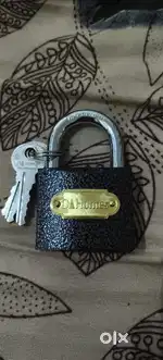 Plastic painted padlock