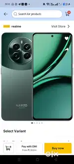 Realme Narzo 70 pro 5g (8gb+ 4gb ram / 256 gb rom)