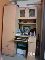 Book shelf with  computer work table