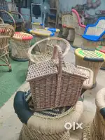 Storage basket, unique Lamps, Bamboo mudha stool, Chand basket