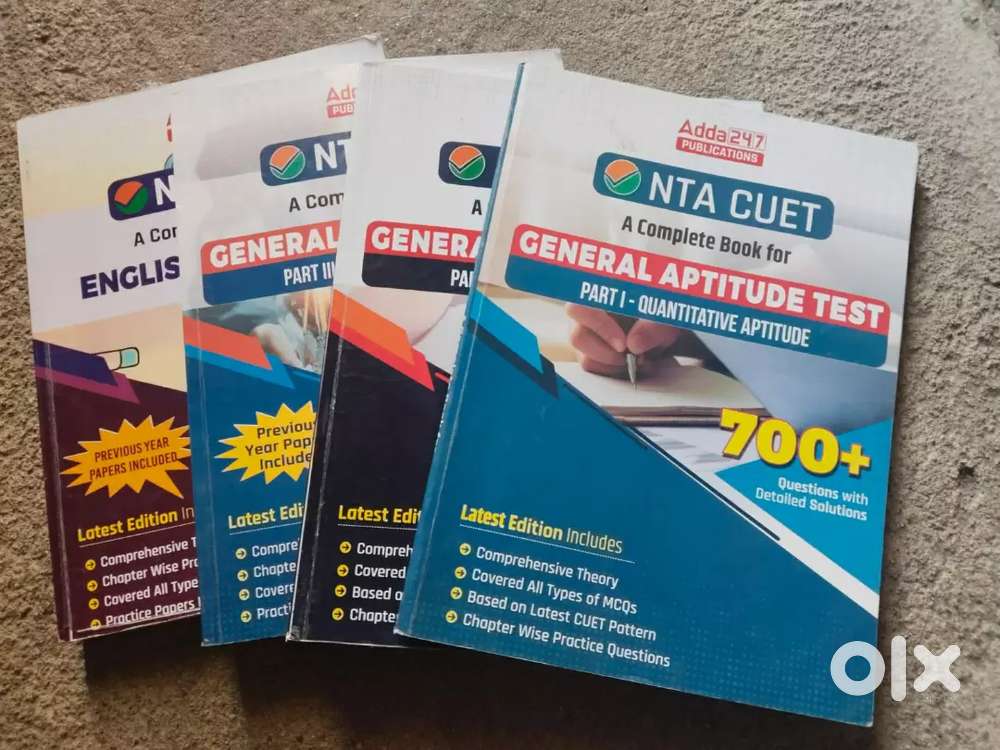 Adda 247 CUET ug preperation books for English language and GAT.