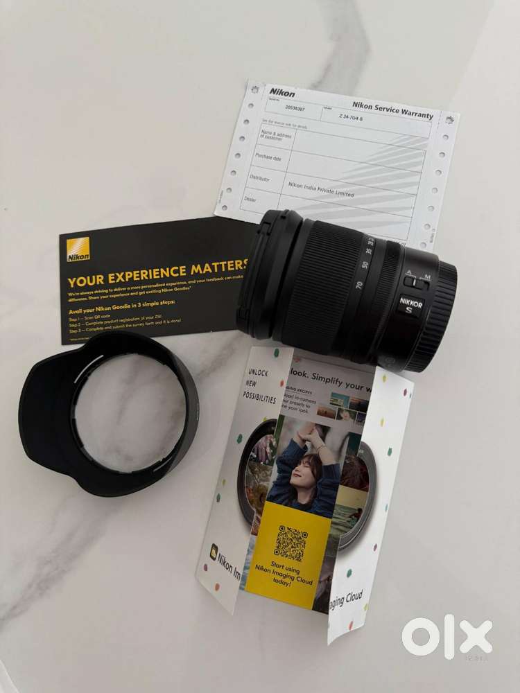Brand new Nikon 24-70 f/4 S lens