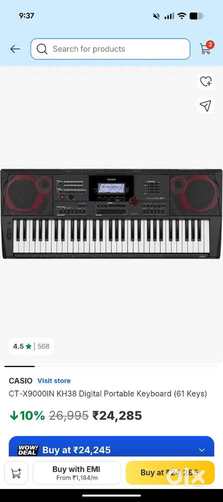 Casio X9000IN  Keyboard