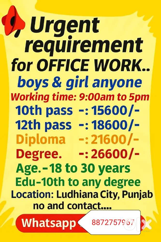 Garment fashion industry Office work