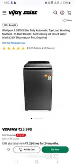 9.5 kg New fully automatic washing machine