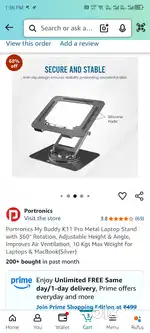 Portronics laptop stand