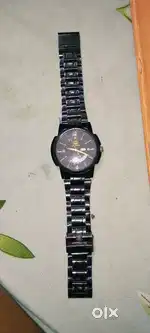 Best lime stone black analogue watch
