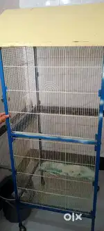 Big size cage with wheels double floor