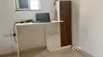 Study Table with Cabinet - Computer Table with Bottom Storage Space
