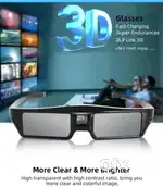 DLP Projector Of 3D rechargeable glasses 60Hour's Battery Backup