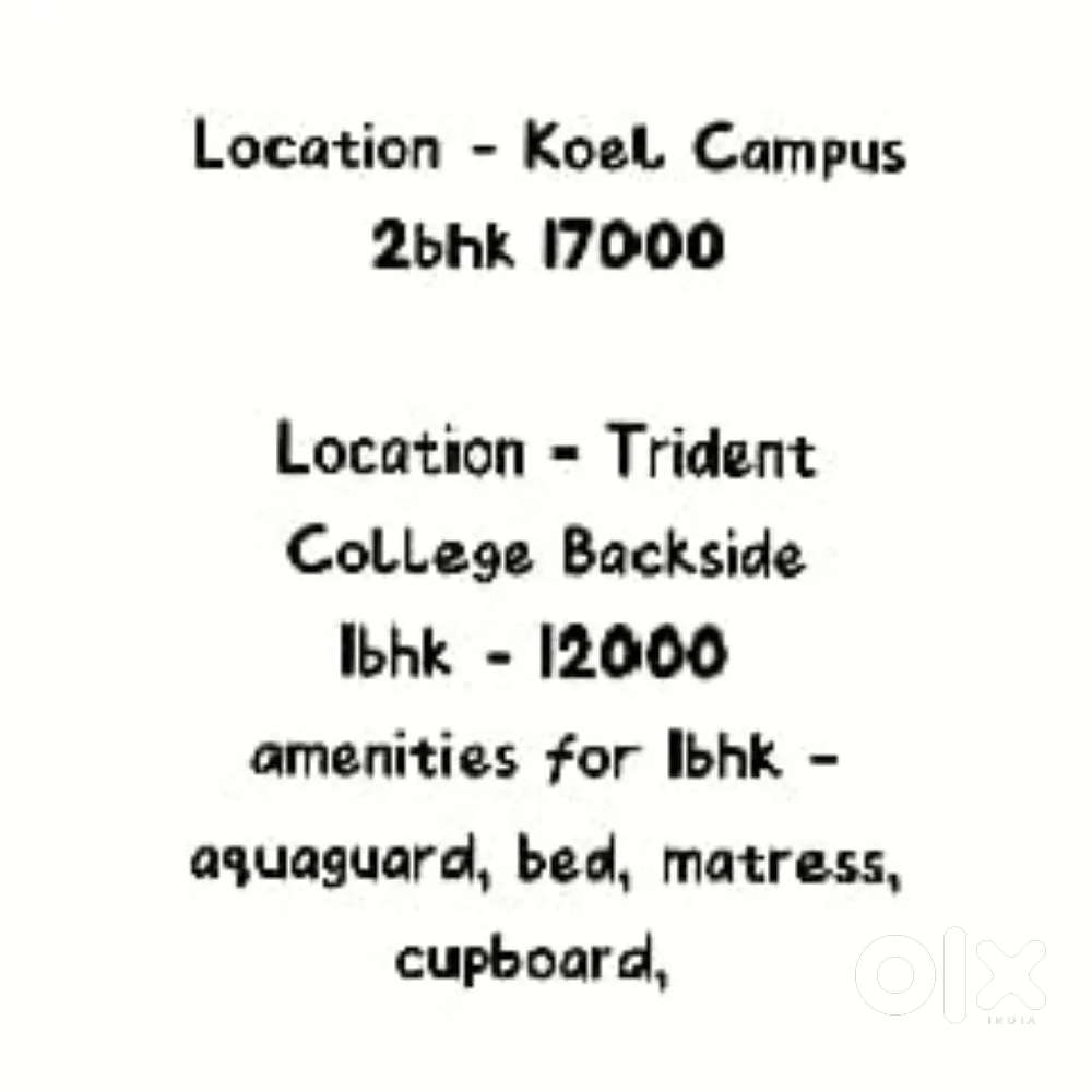 100 mtrs from kiit .Contact for immediate booking and shifting .