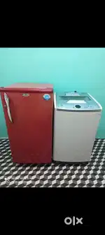 I'dy8 whirlpool single door & samsung washing machine