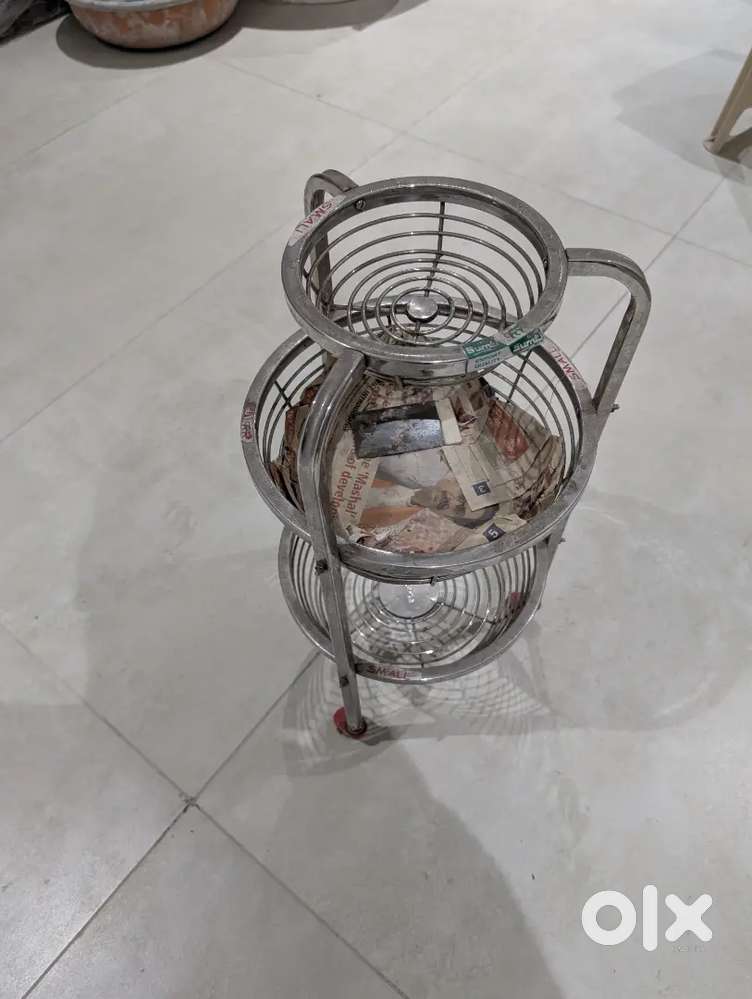 Portable SS storage basket for Onion, Potato