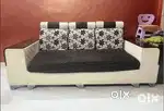 0 Seated Sofa Set + 6 Seated Dinkng Table + Double bed with Matress