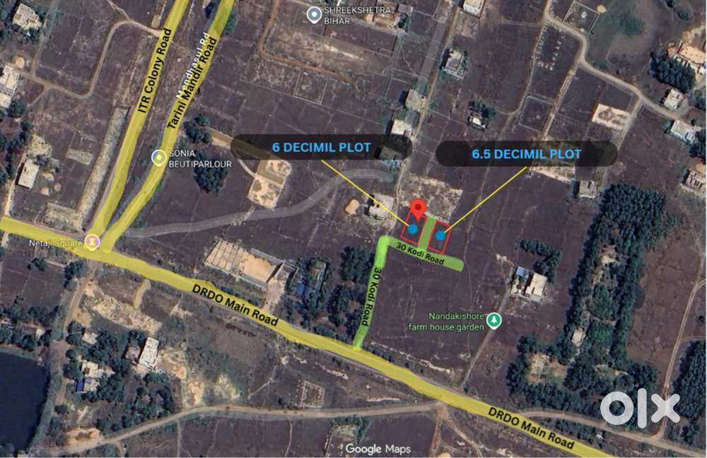 8 Decimil Corner Plot for Sale  Near DRDO Main Road, Mendasul Chakk