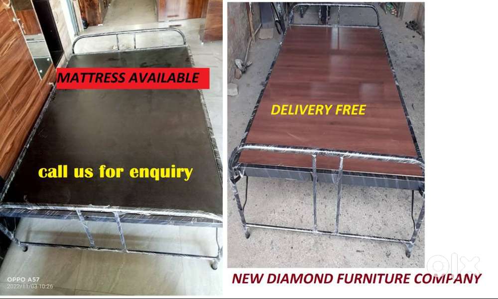 NEW FOLDING BED - 3/6 $ 4/6 IRON BED