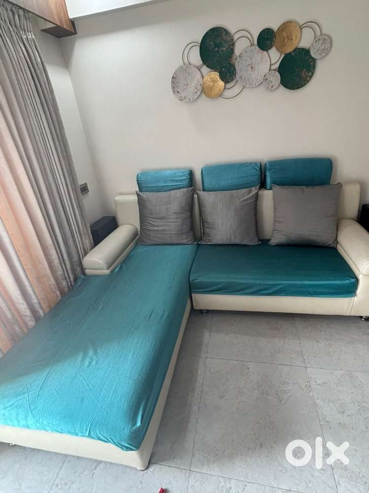New L shape sofa with extra set of cover