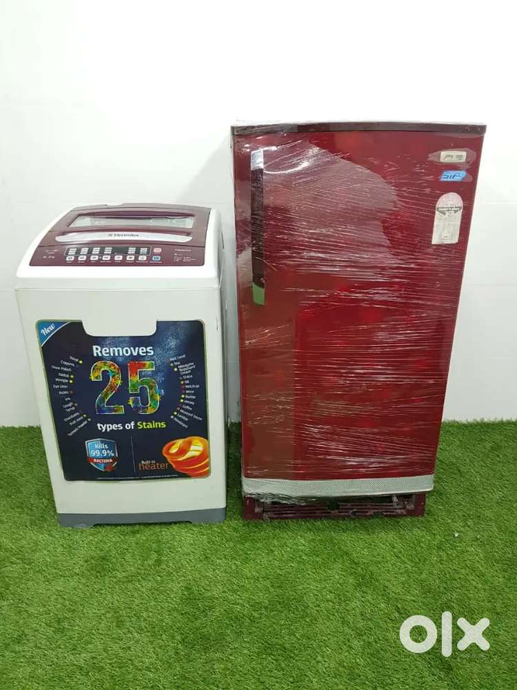 Electrolux top load washing machine & Godrej single door refrigerator