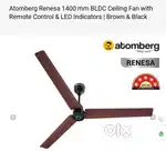 Atomberg Renesa BLDC Ceiling fan_ऐटमबर्ग रेनेसा छत वाला बीएलडीसी पंखा