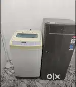 I'd57 Whirlpool single door refrigerator and Samsung washing machine