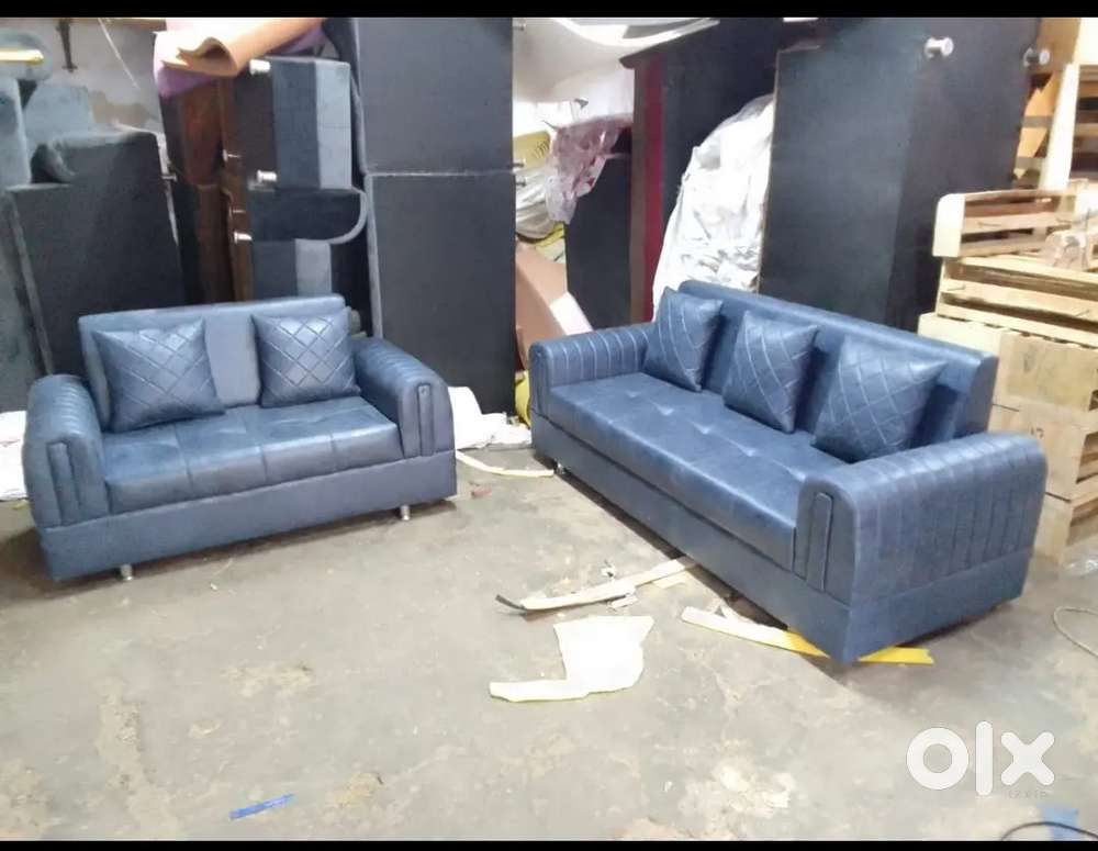 Round hendal 3+2 sofa lethar