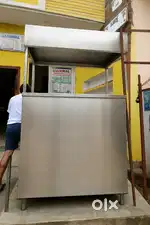 Pure stainless steel street food counter