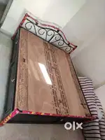 Metal+ Wooden Storage Bed For Sale