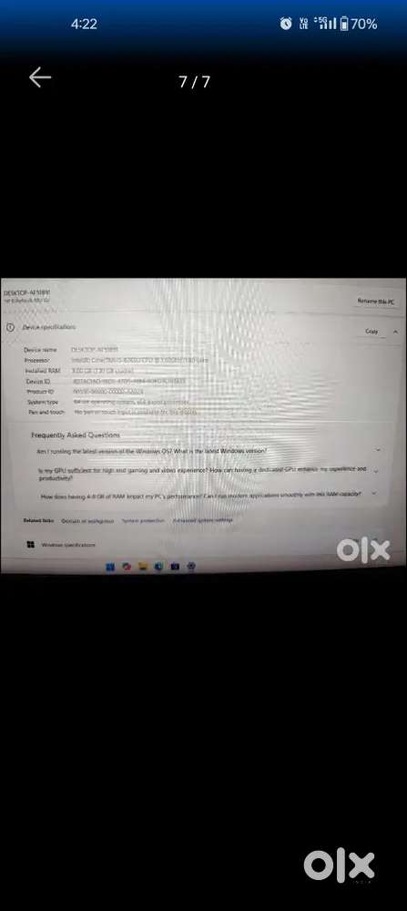 Hp elight Book 830 g6 Intel core i5 8th gen laptop