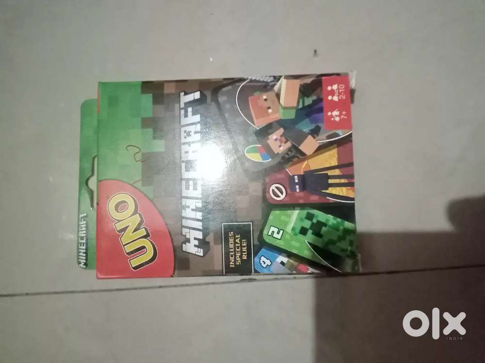 Minecraft uno card