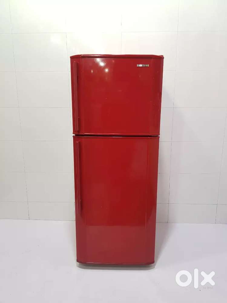 Samsung red color double door refrigerator