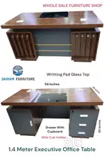 Sairam Furniture new design executive office table with drawers offer