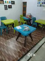 Colourful Chairs and tables