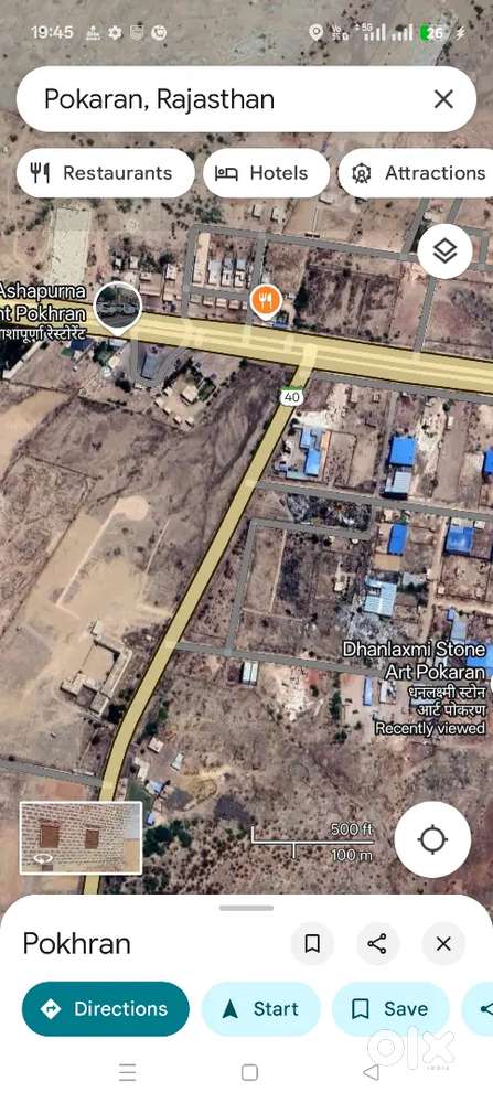 RIICO pattesuda plot no. A-1 i.a. pokaran 252 sqm mtr (40x70sq feet)